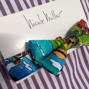 deadstock NICOLE MILLER vintage novelty bow tie